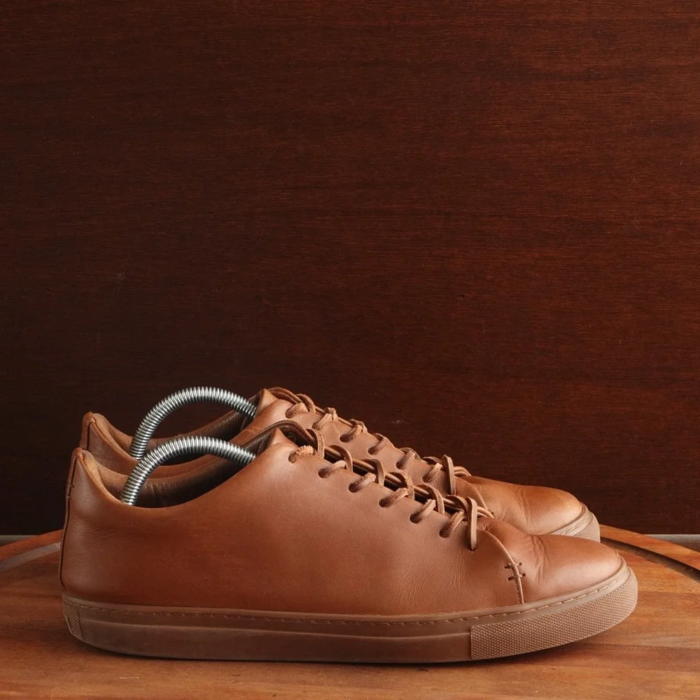 Thursday Boot Co Sneakers Mens SZ 11.5 Brown Everyday Leather Casual Modern Shoe
